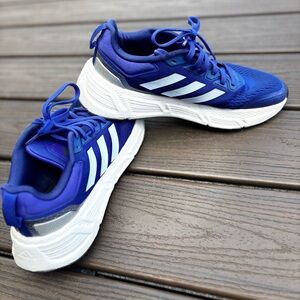 Adidas Royal Blue and White Athletic Shoes